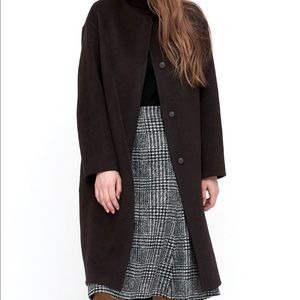 Uniqlo collarless coat